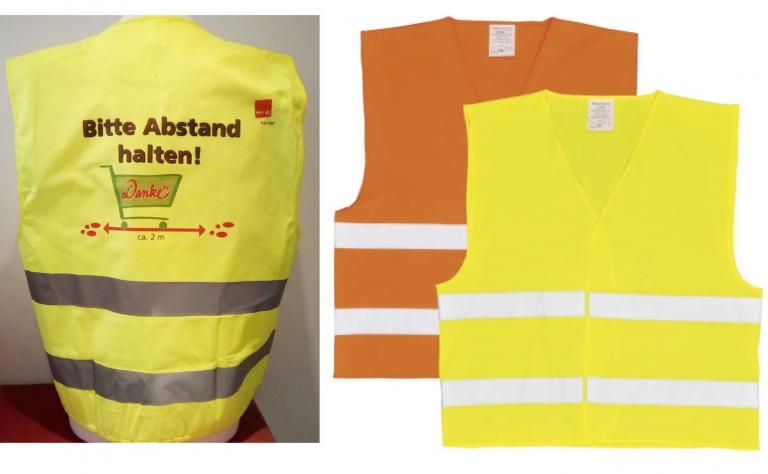 HPHST Warnweste für Herren and Damen Hohe Sichtbarkeit Fahrradweste mit  Reißverschluss Reflektierende Weste Arbeitsweste EN ISO 20471 (Gelb Medium)  : : Fashion