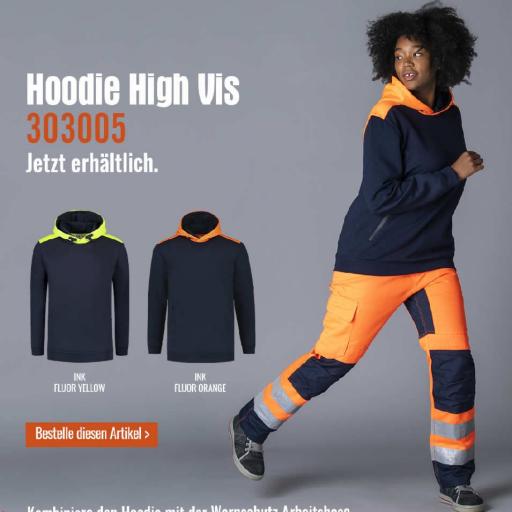 TRICORP Sweater High Vis Capuchon